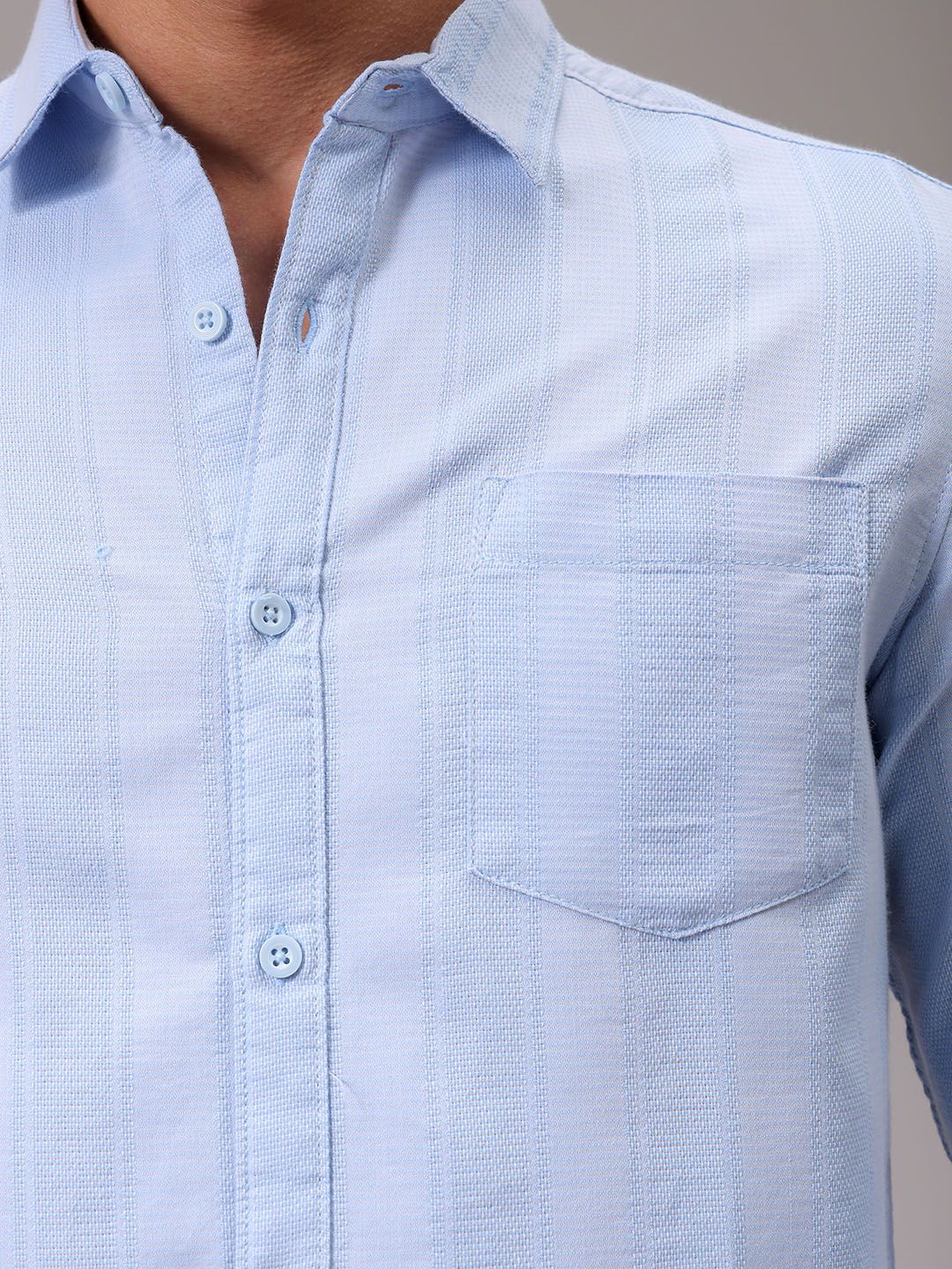The Indian Garage Co Men Slim Fit Opaque Striped Casual Shirt