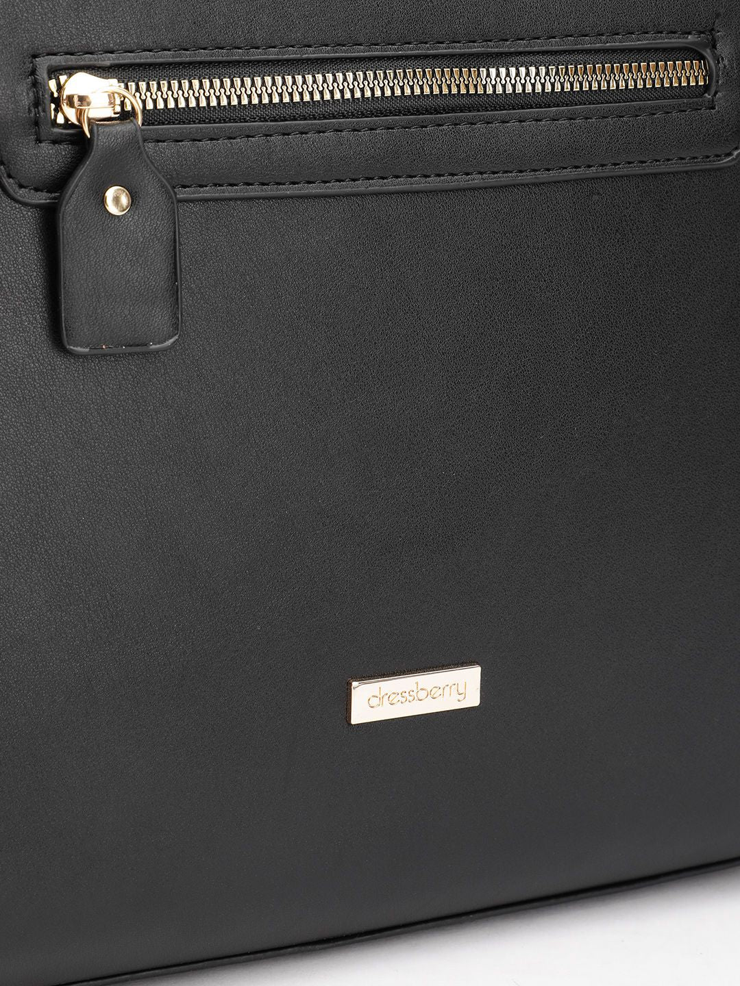 DressBerry Structured Handheld Bag with Detachable Sling Strap