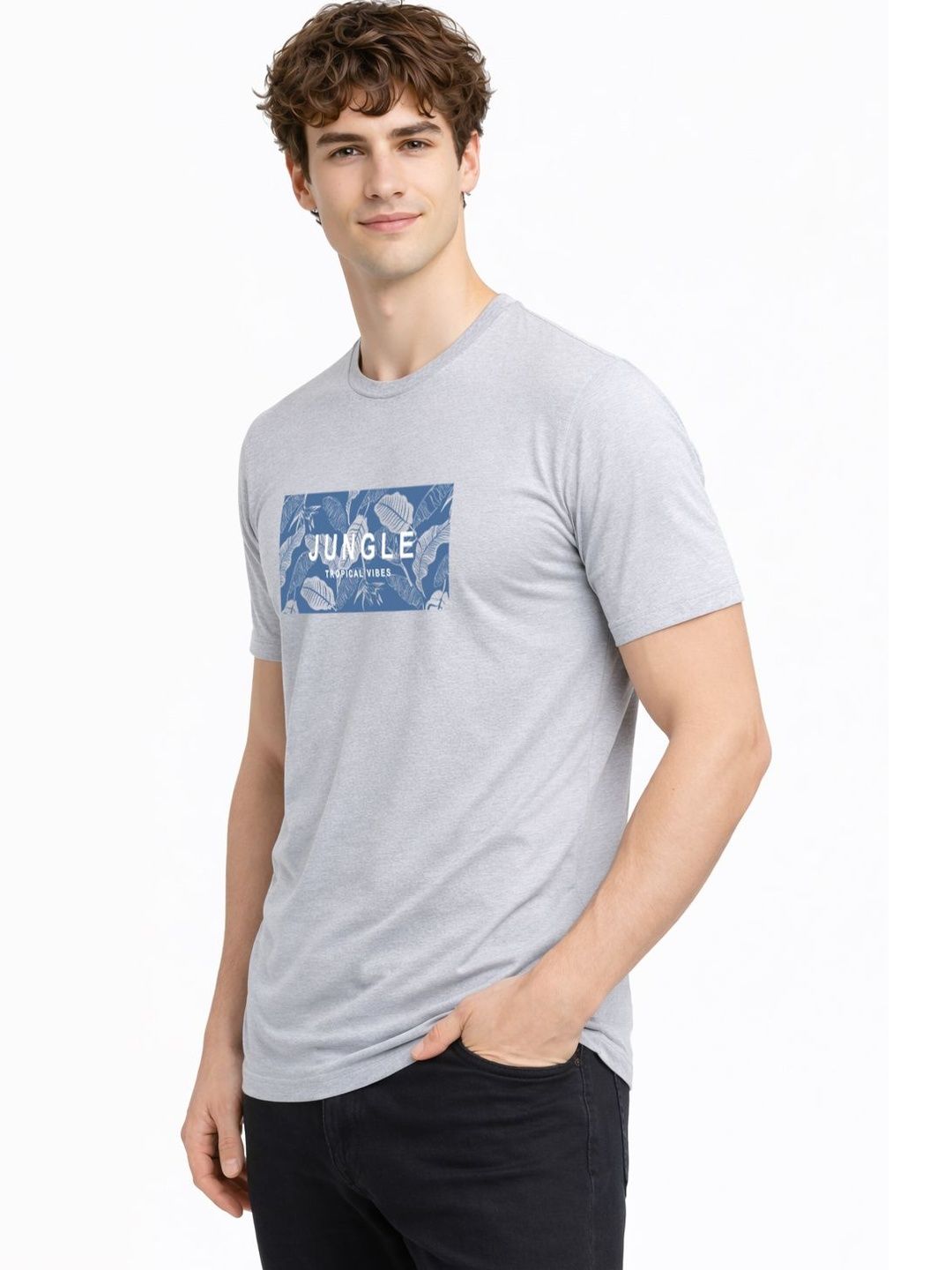 ADRO Men Floral Printed Tropical T-shirt