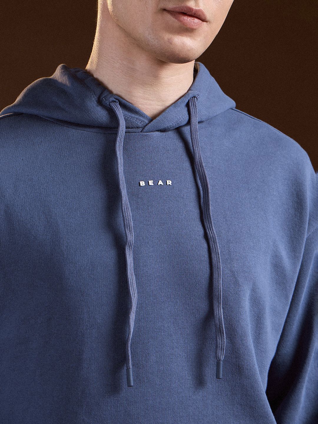 Lelaki Bear House Tulen Kapas Tarik Pull ke atas Sweatshirt