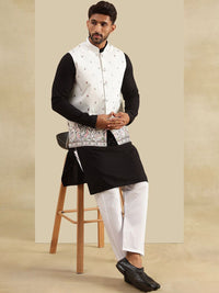 Jaket Nehru Tenun Sulam SOJANYA