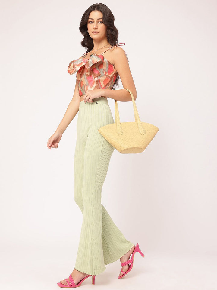 DressBerry Artistic Attitude Bow-Detail Strappy Crop Top