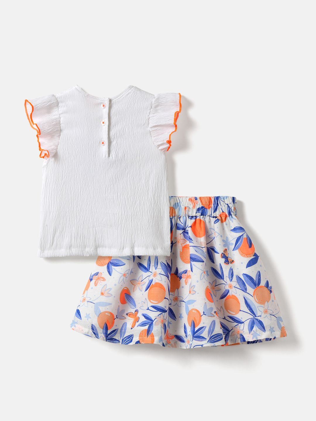 Nauti Nati Girls Printed Top with Skirt