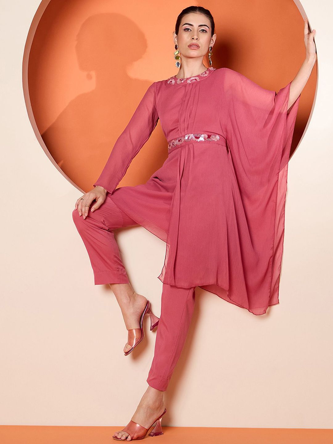 Antheaa Embellished Tunic & Trouser Co-Ords