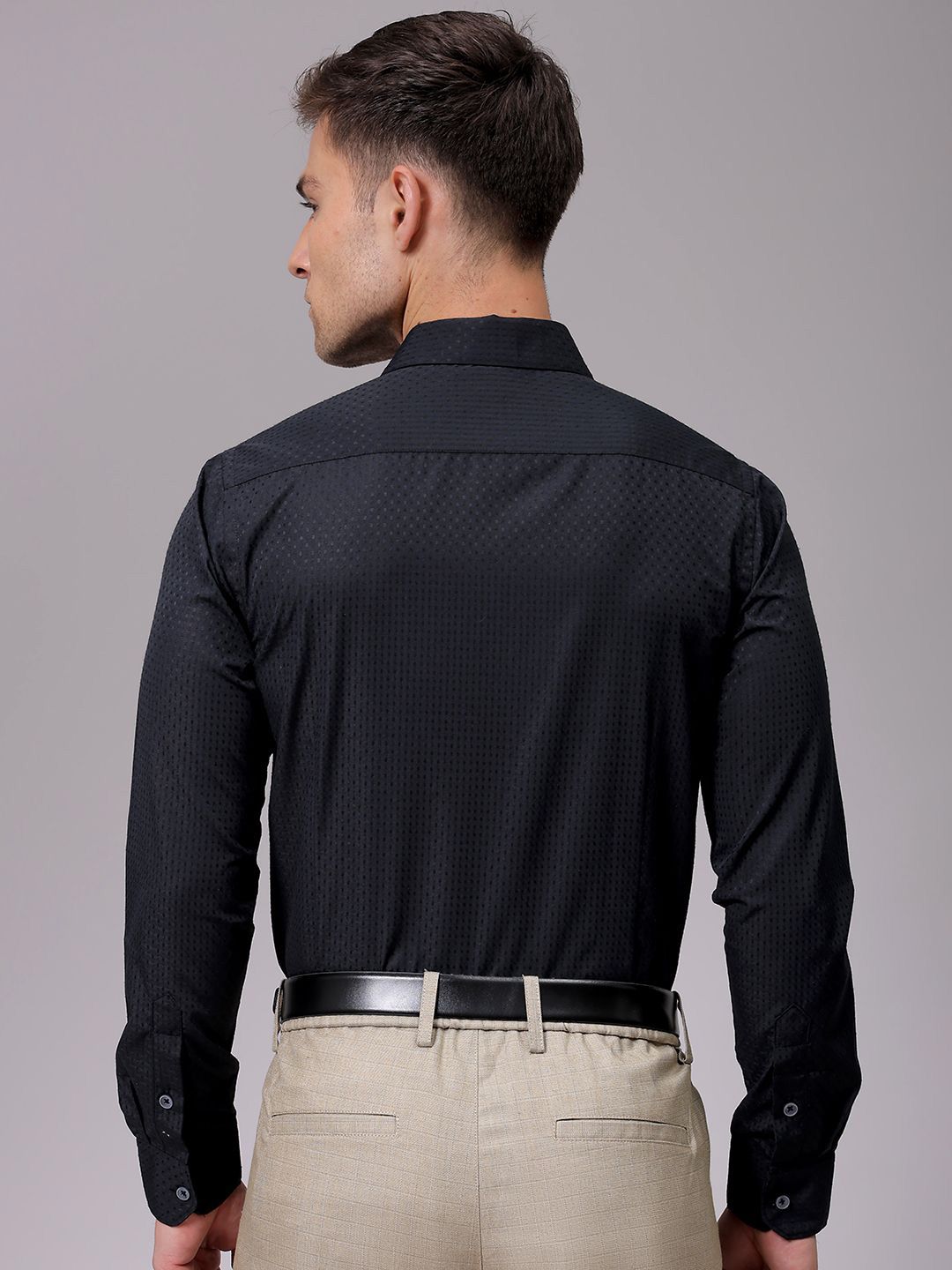 The Indian Garage Co. X Luxe Men Slim Fit Opaque Formal Shirt