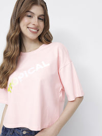 DressBerry Beyond Bland Tropic Escape Boxy T-shirt