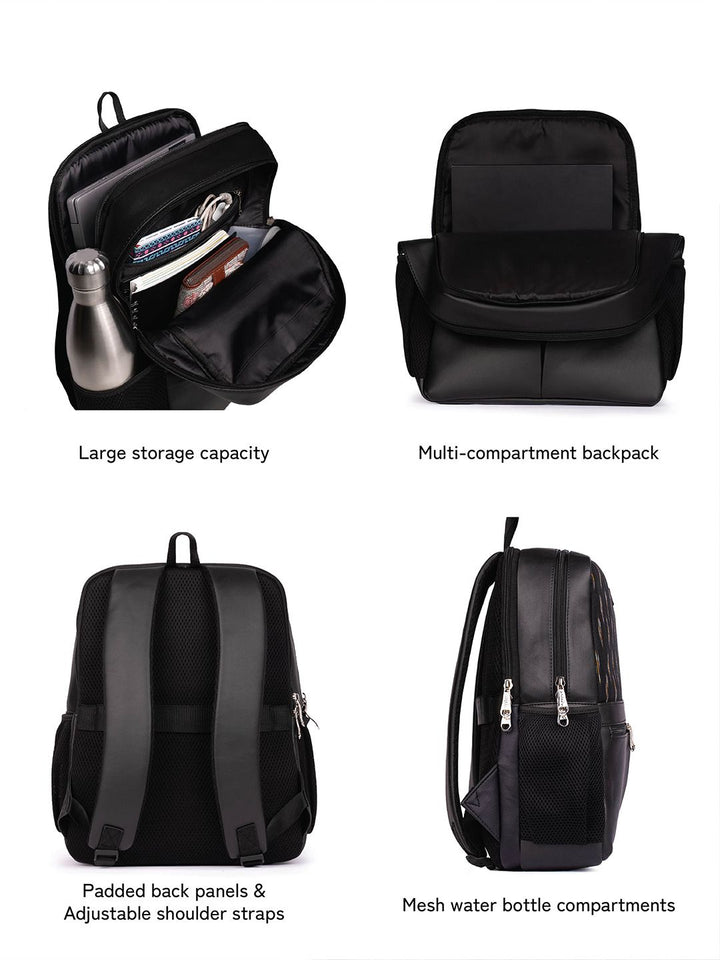 ZOUK Unisex Non-Padded Zip Pocket Backpack