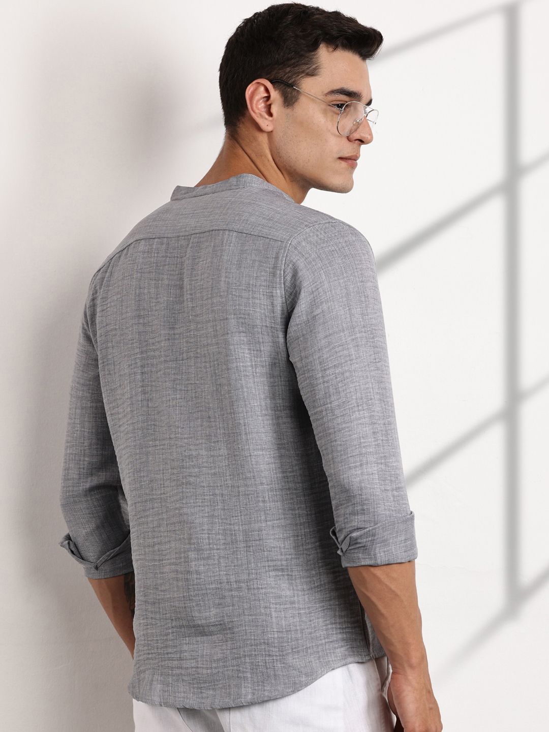 Thomas Scott Men Premium Slim Fit Opaque Casual Shirt