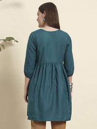 Kalini viscose rayon bersulam jubah