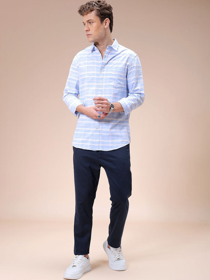The Indian Garage Co Men Slim Fit Opaque Checked Casual Shirt