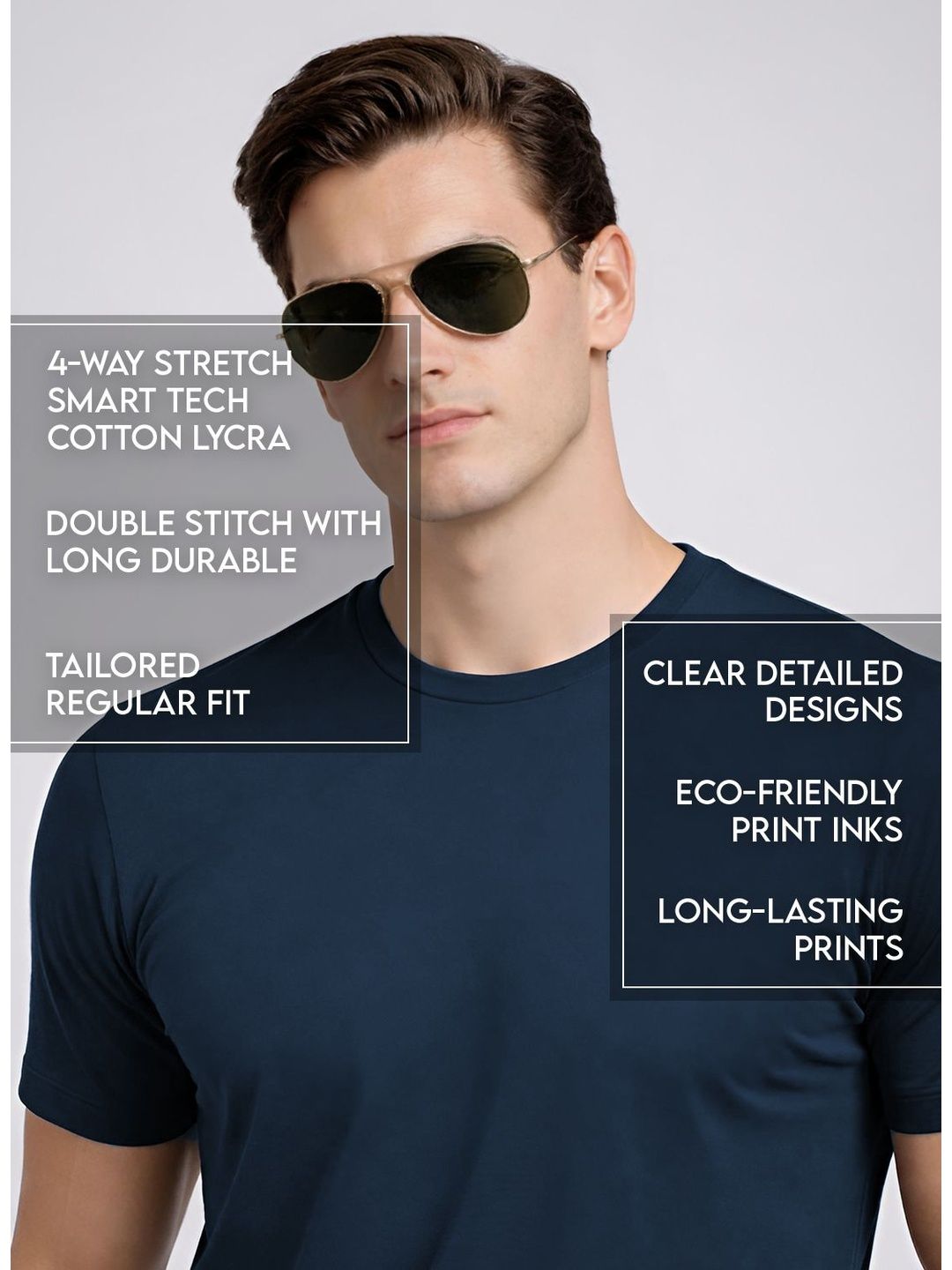 ADRO Men Typography Printed T-shirt