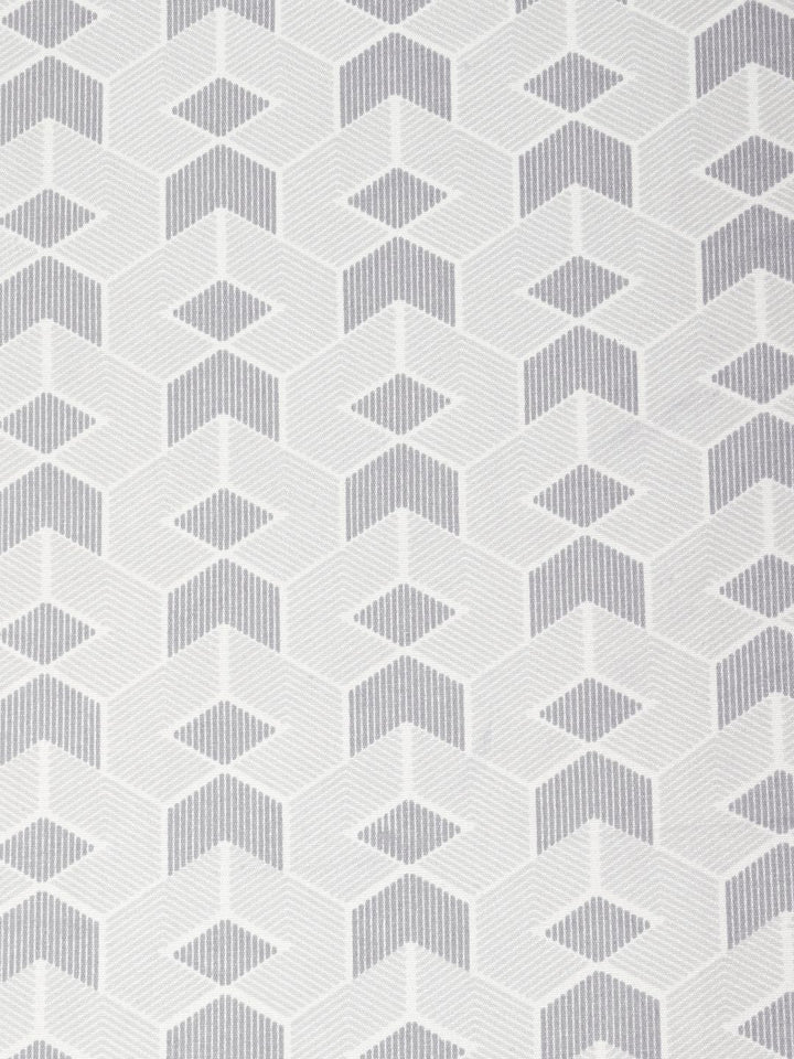 Myntra Elegant Homes Grey & White Geometric 300 TC King Bedsheet with 2 Pillow Covers