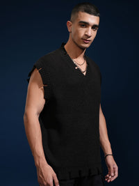 Highlander Men Lengan V-Neck Sweater Vest