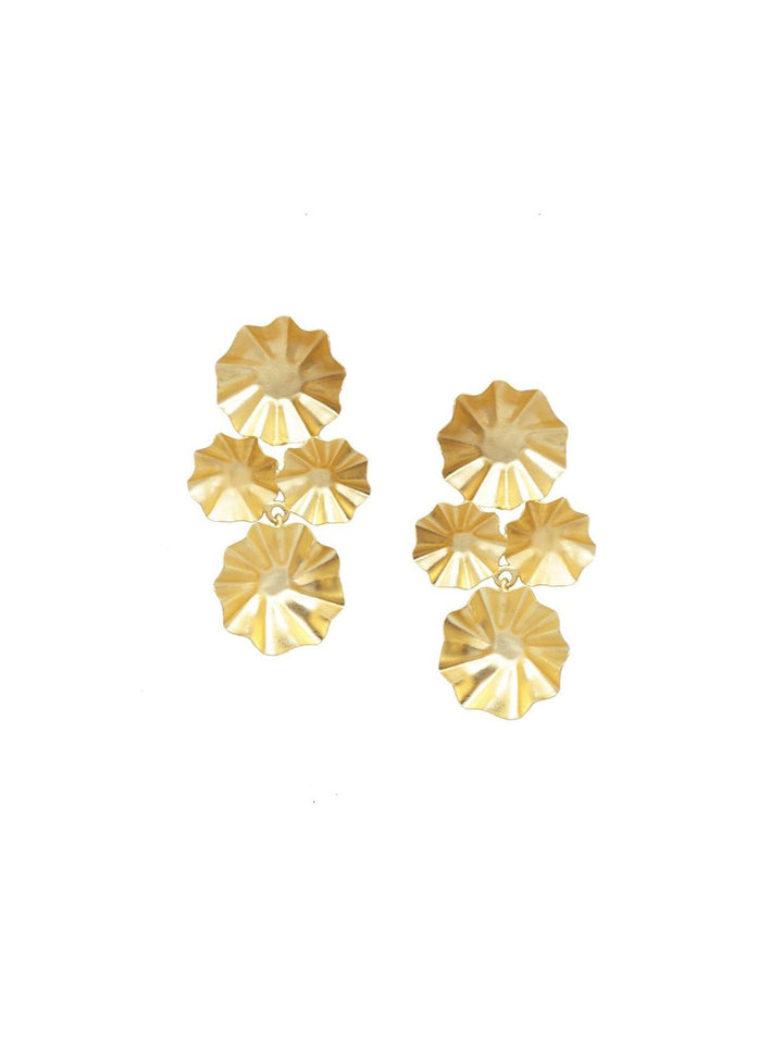 Anouk Gold-Plated Contemporary Drop Earrings