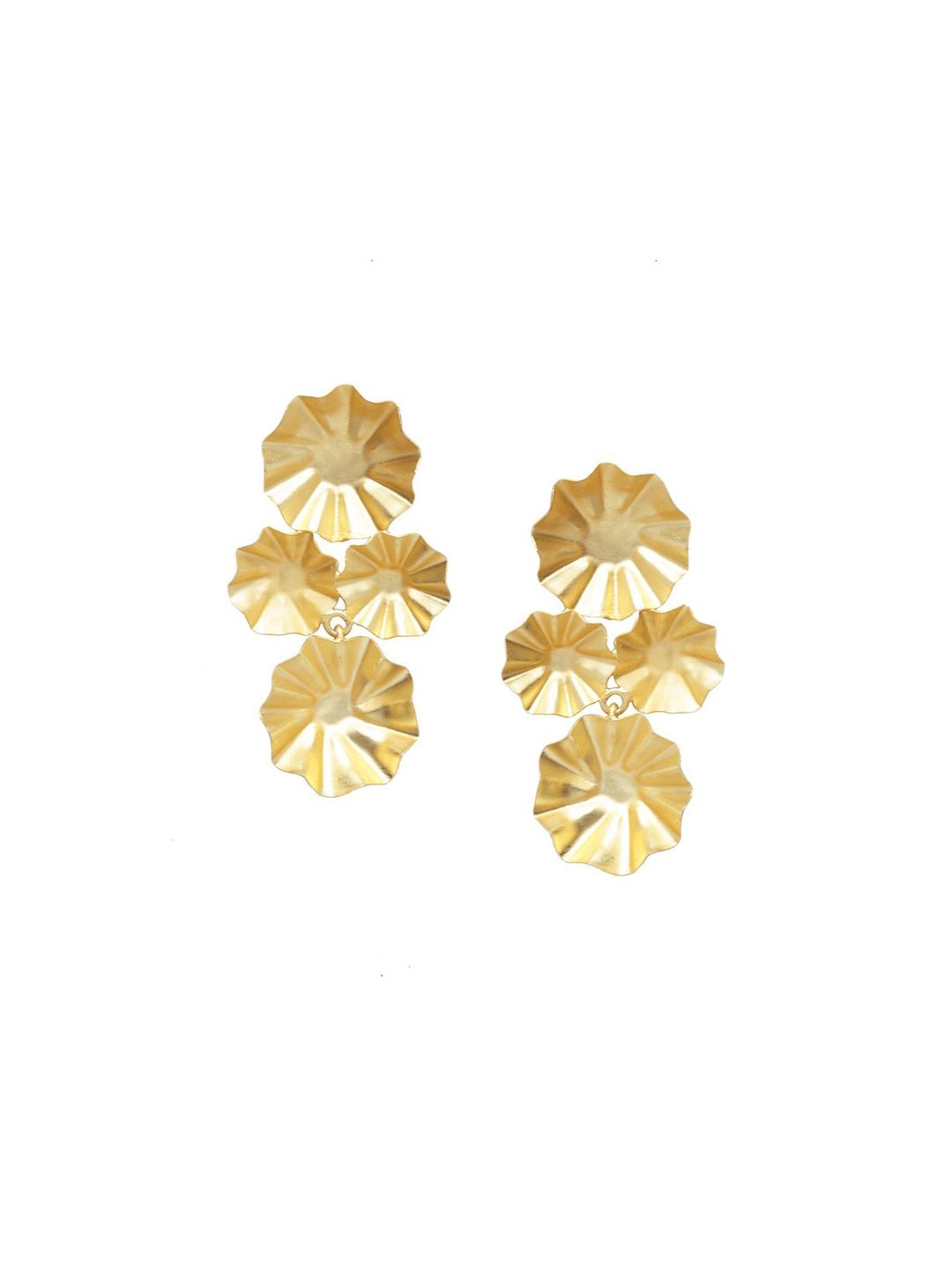 Anouk Gold-Plated Contemporary Drop Earrings