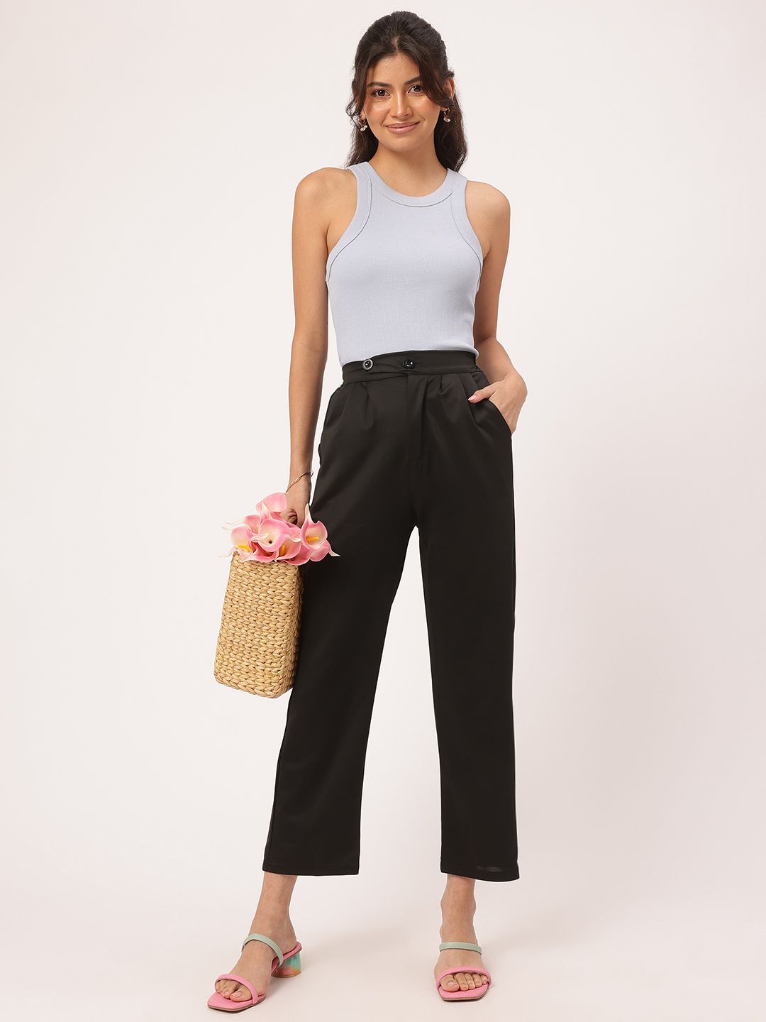 DressBerry Women Pleated Trousers