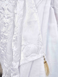 Tikhi Imli Crushed Pallu Half and Half Organza Saree