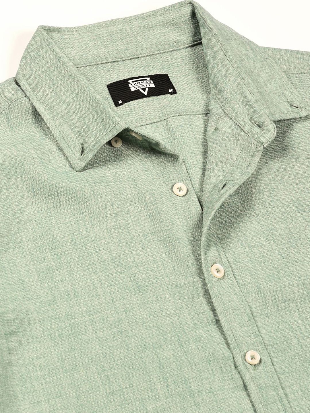 Thomas Scott Men Slim Fit Button-Down Collar Casual Shirt