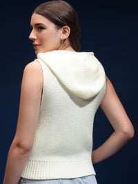 Tokyo Talkies Women Self Design Pullover with Zip Detail