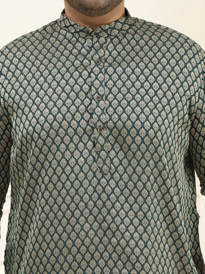 SOJANYA PLUS Woven Design Regular Straight Kurta with Pyjamas
