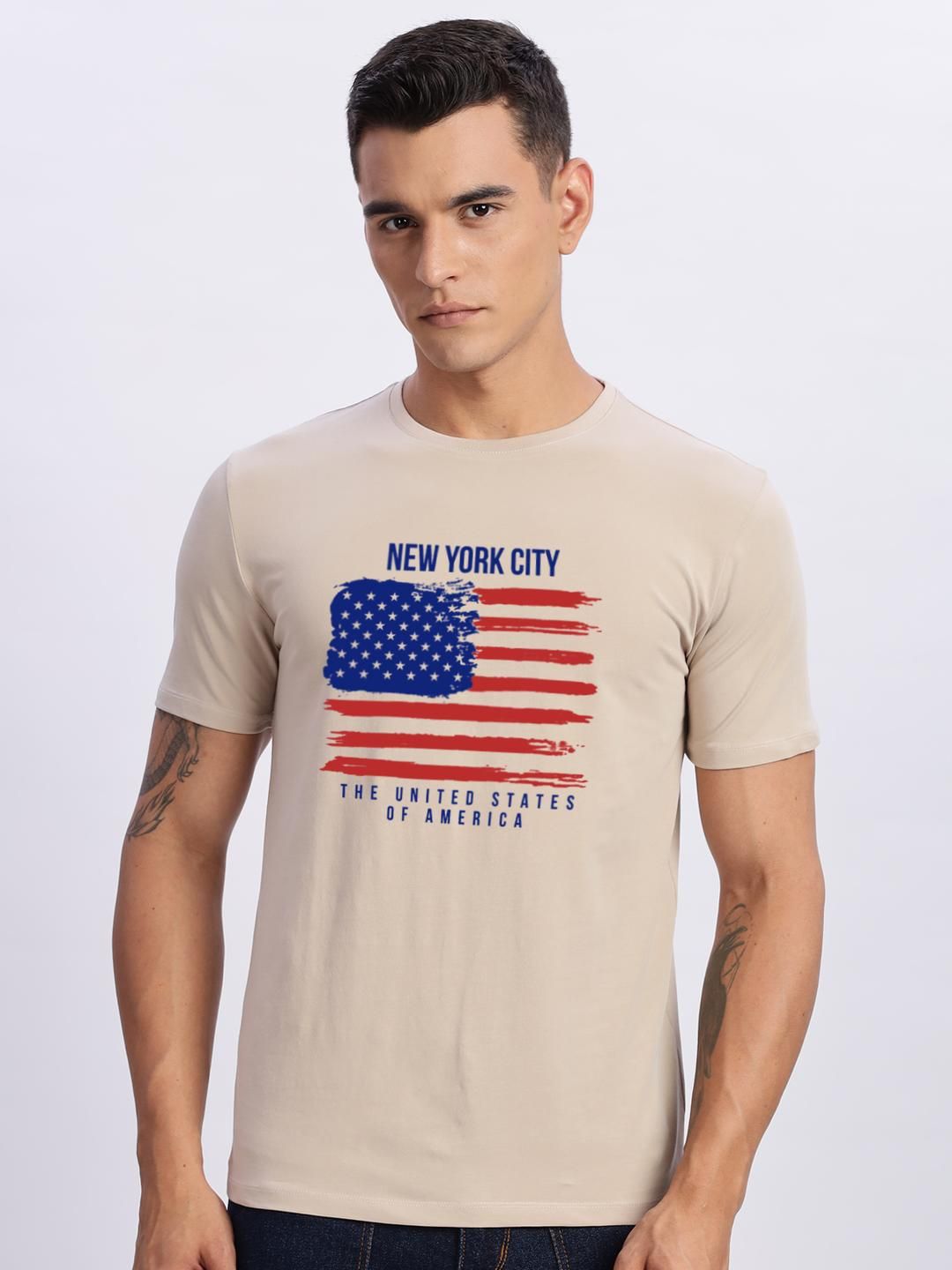 Tshirts ADRO Men Beige