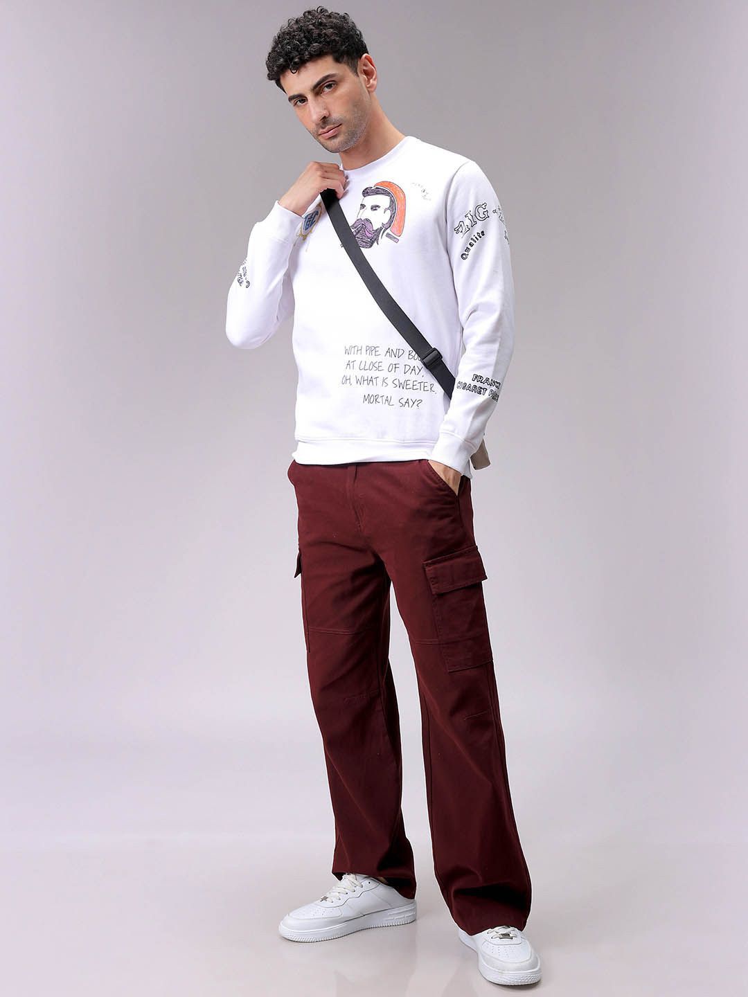 The Indian Garage Co Men Printed Sweatshirt