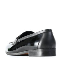 MONKSTORY Black Tux Bit Loafers