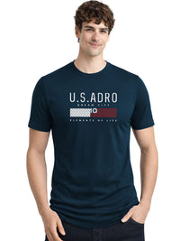 ADRO Men Brand Logo Printed T-shirt