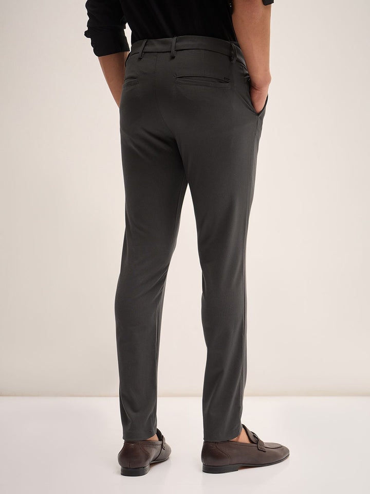 THE BEAR HOUSE Men Slim Fit Chinos Trousers