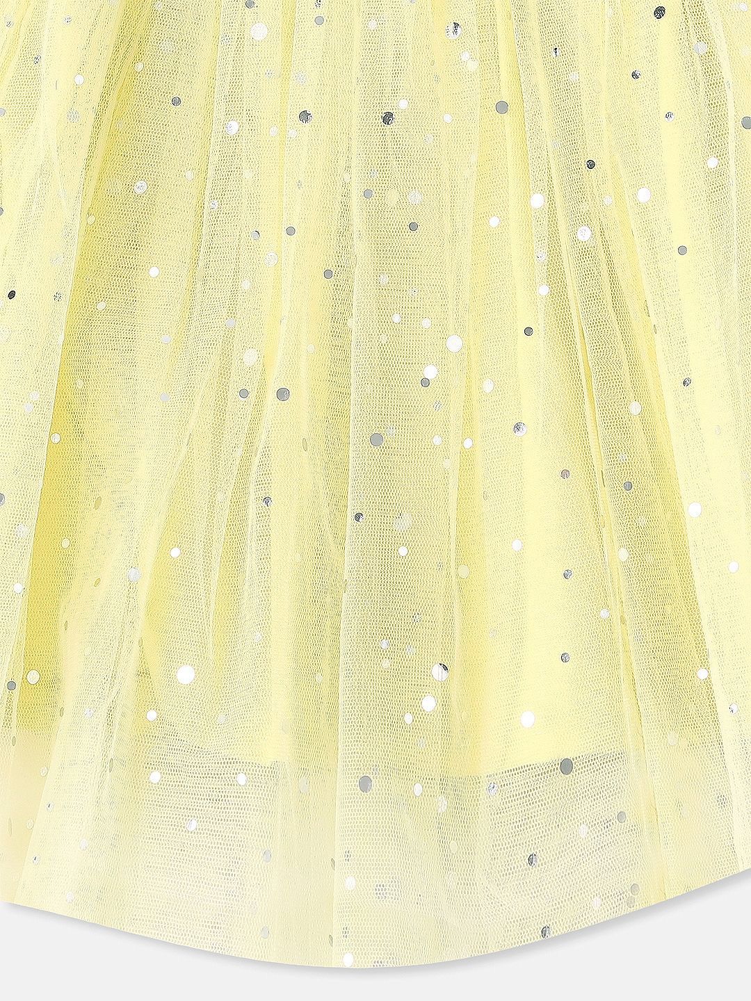 Nauti Nati Girls Shimmery Party Frock With Ruffle Sleeves