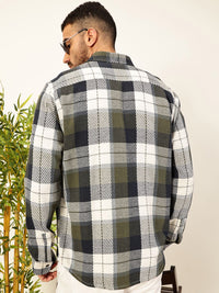 Thomas Scott Men Premium Tartan Checked Casual Shirt