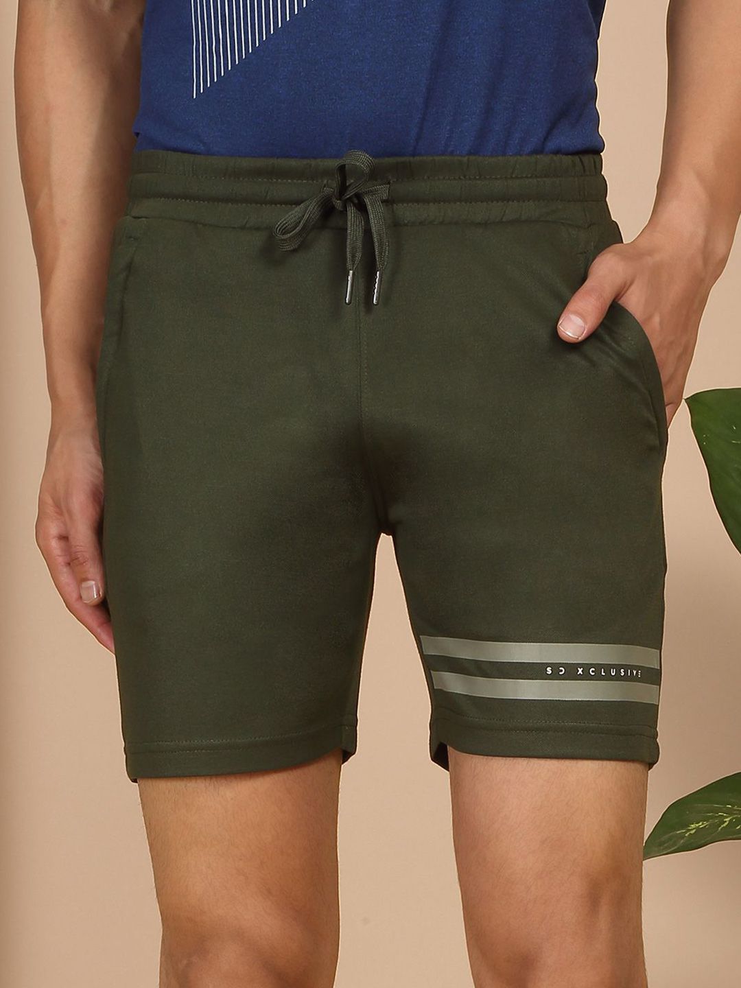 Sweet Dreams Men Mid-Rise Woven Lounge Shorts
