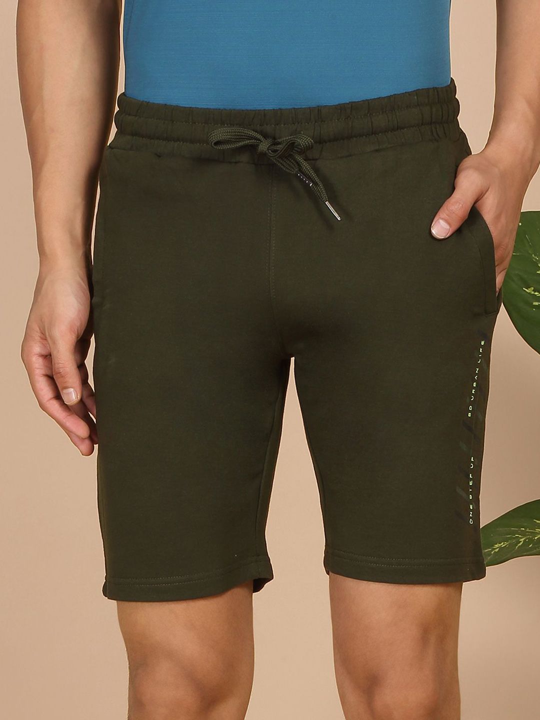 Sweet Dreams Men Cotton Mid-Rise Lounge Shorts