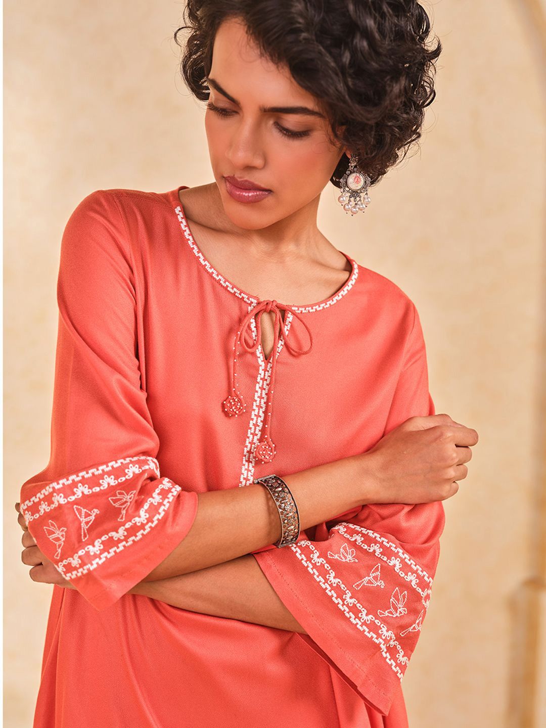 Global Desi Embroidered Tunic