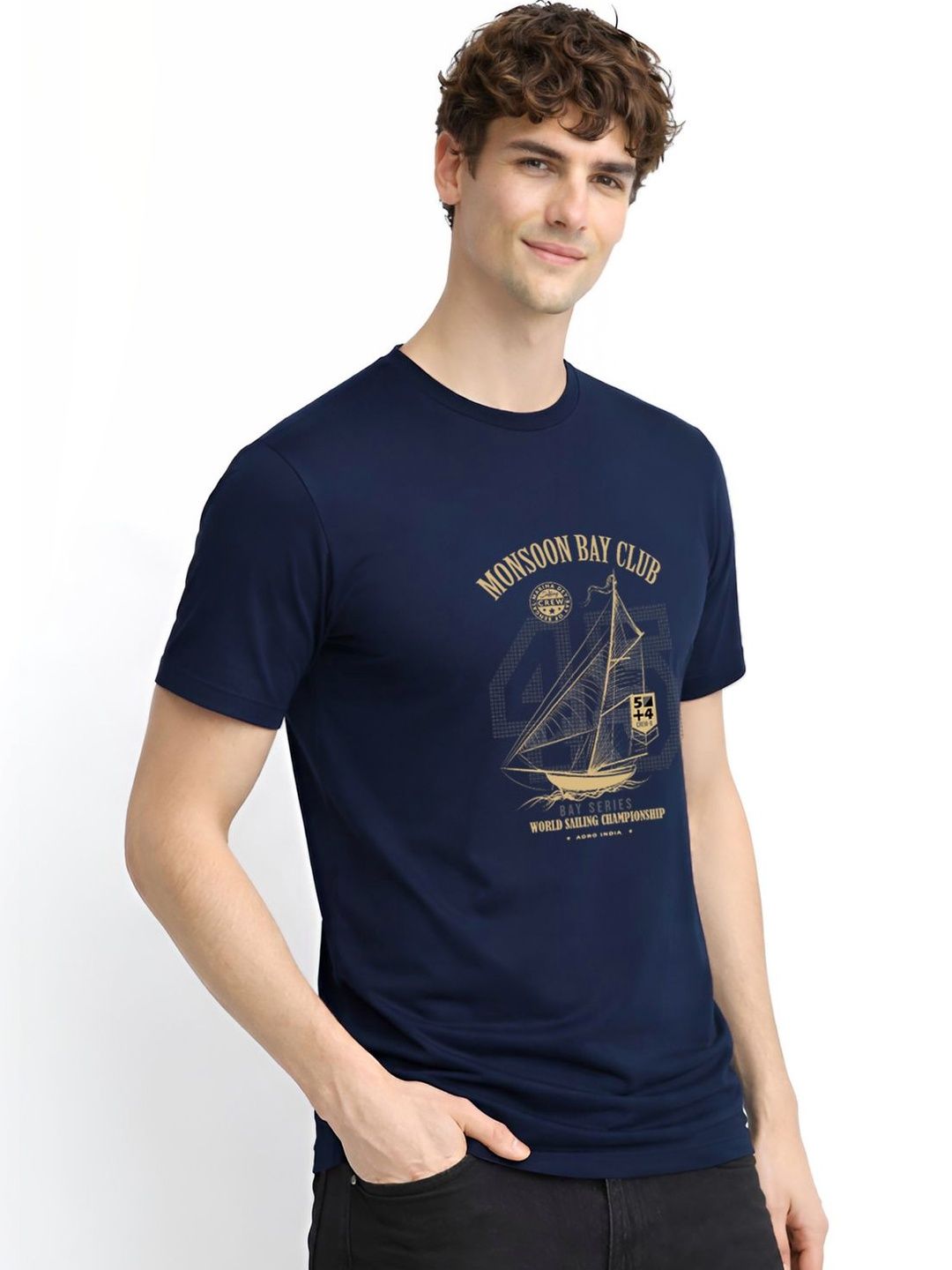ADRO Men Printed T-shirt