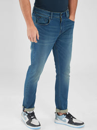 SPYKAR Men Slim Fit Low-Rise Light Fade Stretchable Jeans