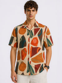 ADRO Men Relaxed Printed Casual Shirt