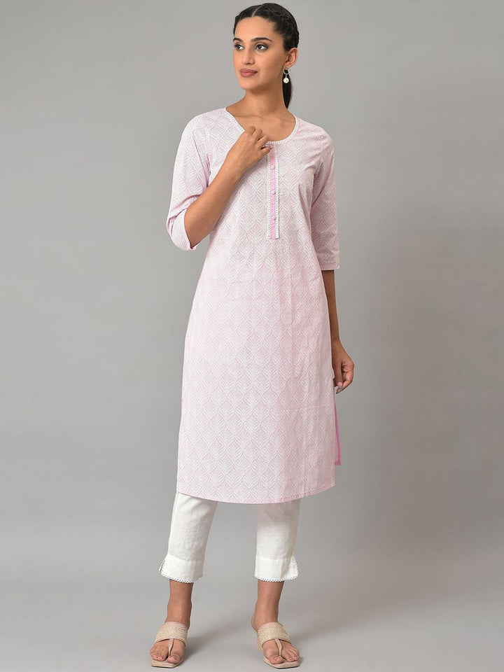 AURELIA Women Printed Sequinned Kaftan Kurta