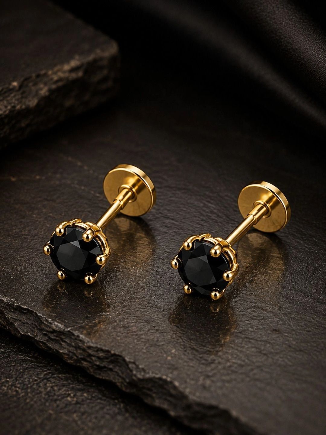 PANASH Circular Studs Earrings