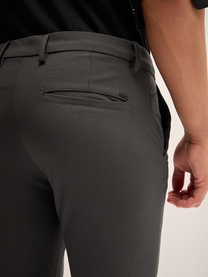 THE BEAR HOUSE Men Slim Fit Chinos Trousers