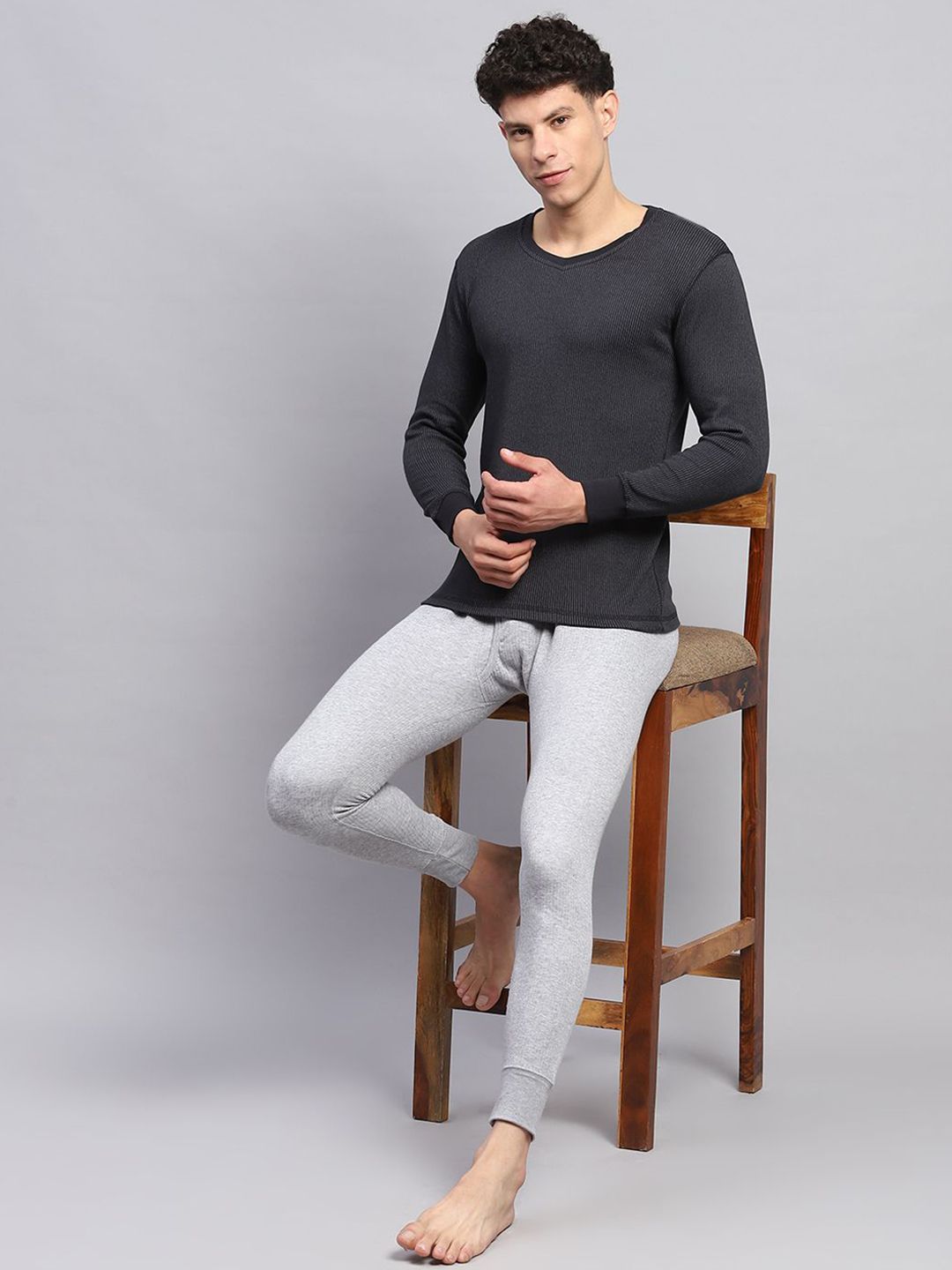 Monte Carlo Men Ribbed Cotton Thermal Vest