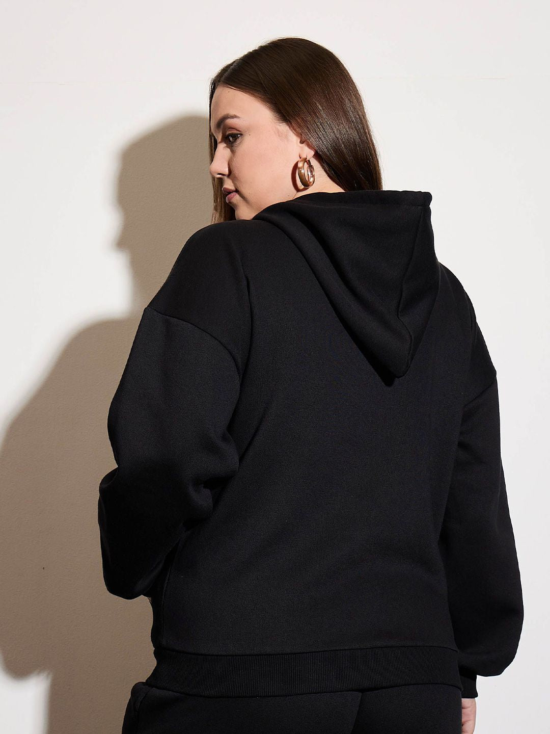 SASSAFRAS Curve Women Long Sleeves Hooded Sweatshirt