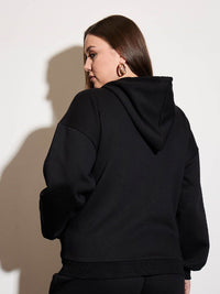 SASSAFRAS Curve Women Long Sleeves Hooded Sweatshirt