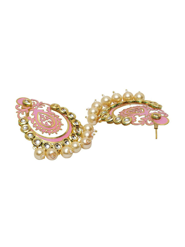 Anting-anting Jatuh Kontemporari Bersalut Emas Anouk Cubic Zirconia