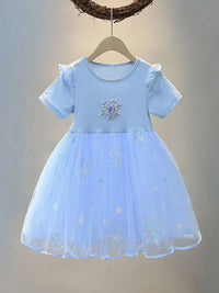 YK Embellished Fit & Flare Dress