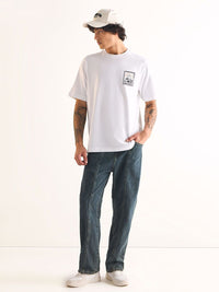 THE BEAR HOUSE Men Printed Drop-Shoulder Sleeves T-shirt