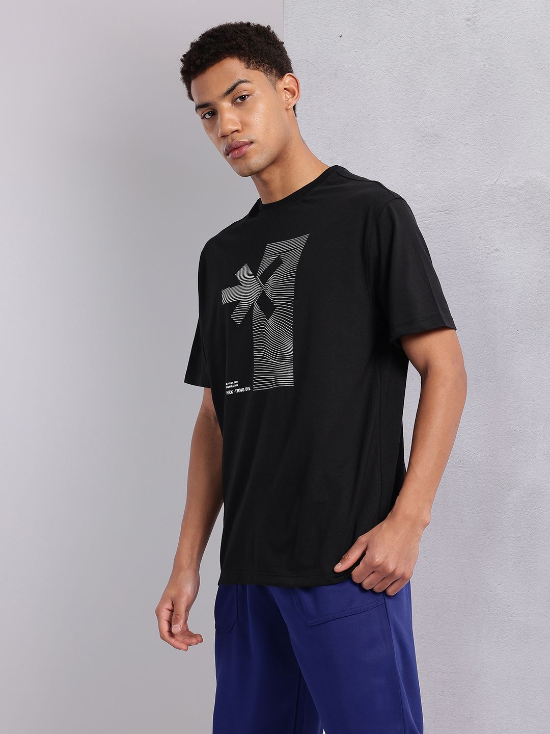 HRX by Hrithik Roshan Graphic Printed Training T-shirt
