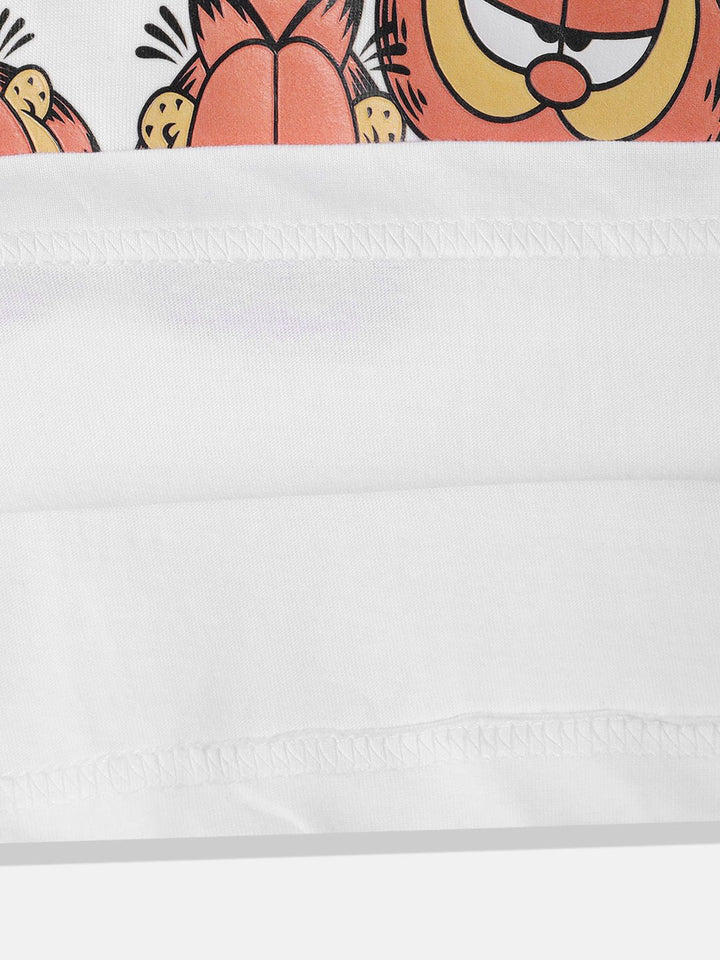 Happy Faces Boys Garfield Printed Pure Cotton T-shirt
