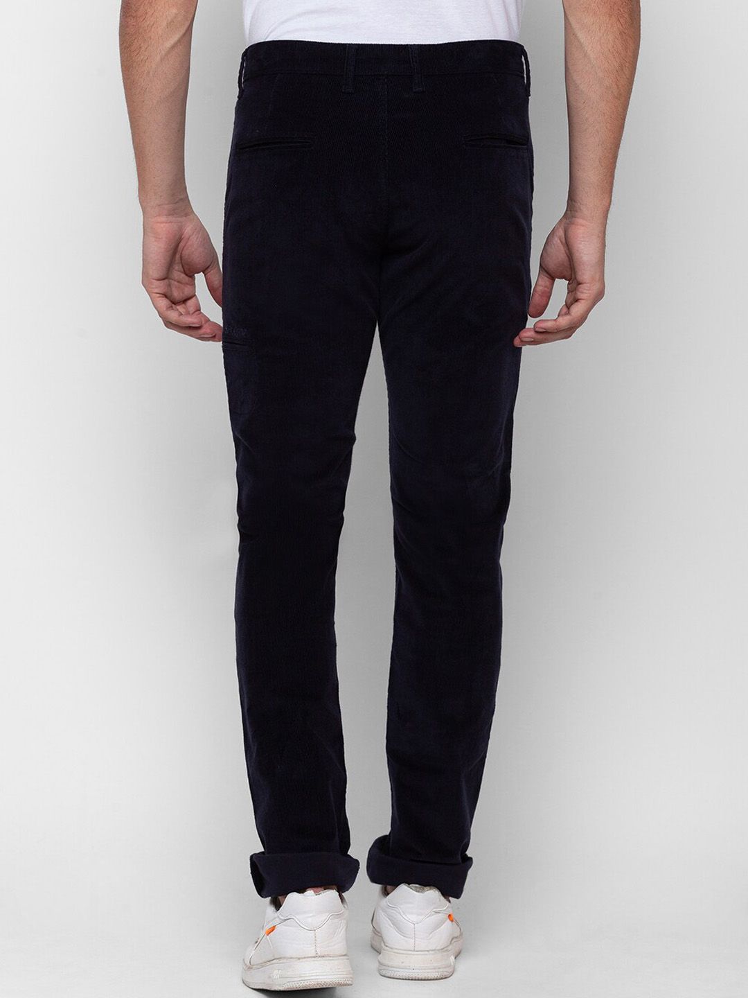 SPYKAR Men Blue Straight Fit Chinos Trousers