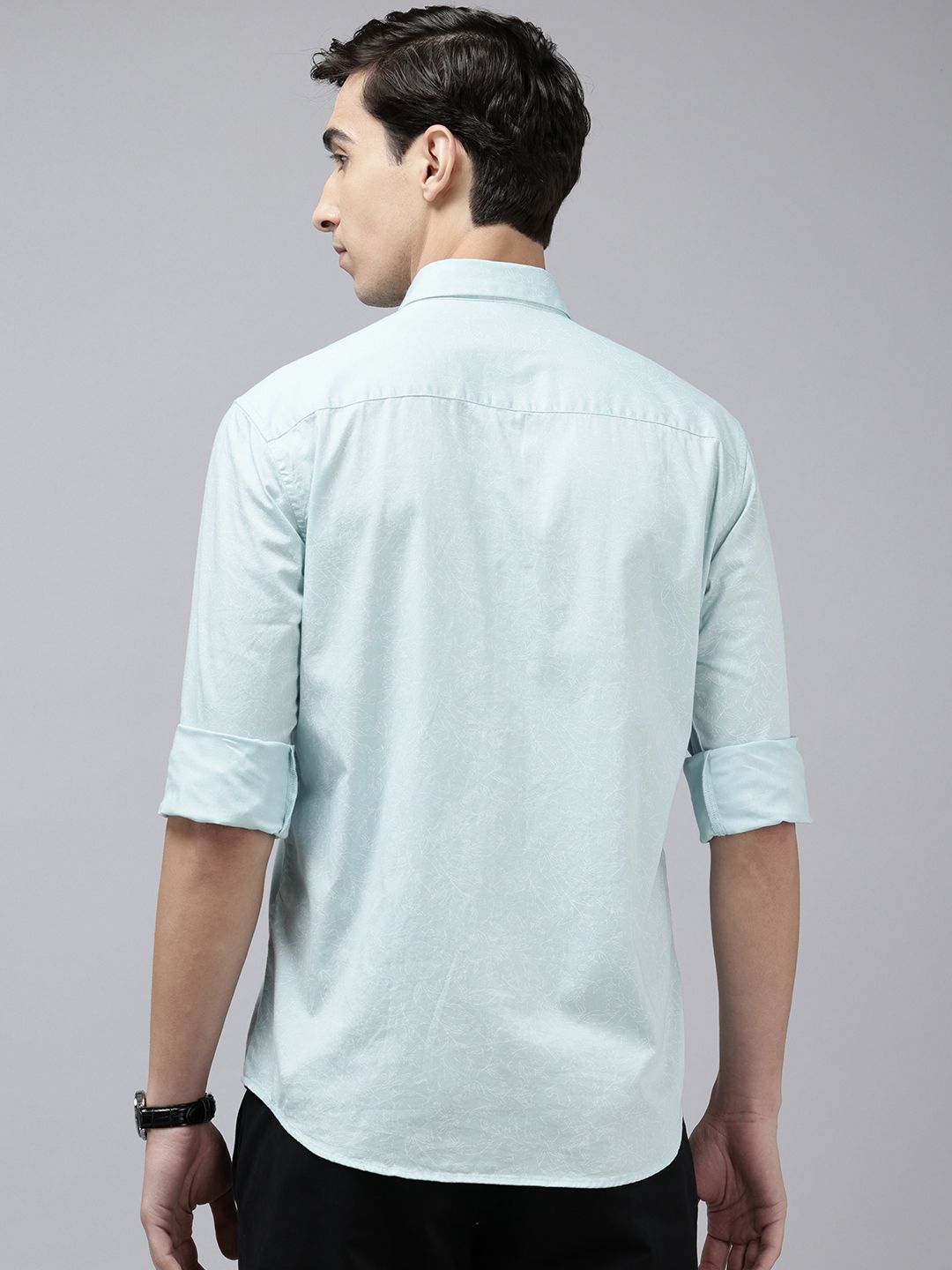 Park Avenue Slim Fit Floral Printed Pure Cotton Casual Shirt
